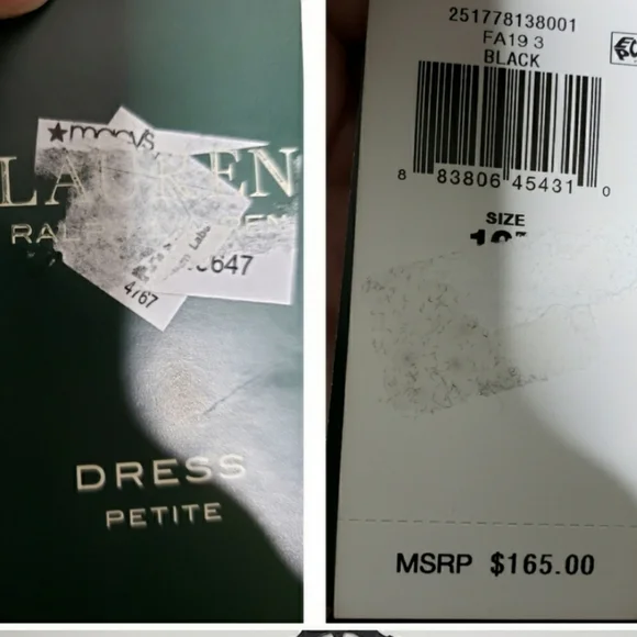 NEW Ralph Lauren Lace Bodice Dress Fit & Flare Long Sleeve Elegant Designer Chic - Picture 13 of 15